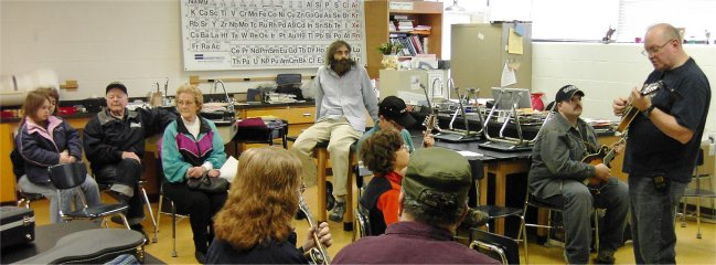 Mandolin workshop conducted by Dave Harbst