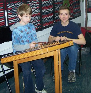 two boys jamming