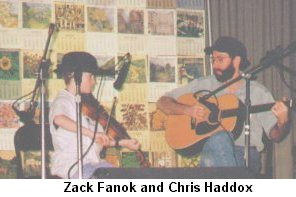 Zack Fanok (banjo) and Chris Haddox (guitar)