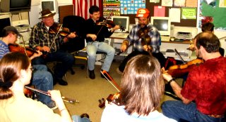 Fiddle workshop led by Keith McManus