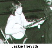 Jackie Horvath with banjo