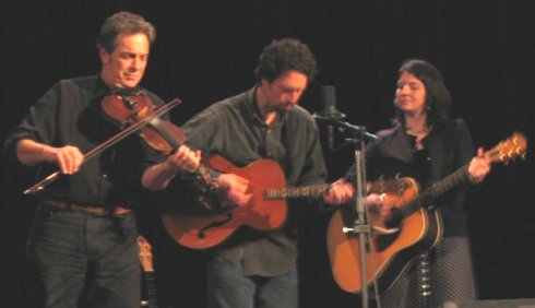 Keith McManus, fiddle; Jeff Bush and Karen Wade, guitar