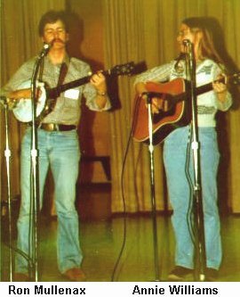 Ron Mullenax (banjo) and Annie Williams (guitar)