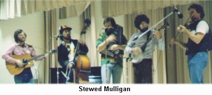 Stewed Mulligan: John Ostrusko, guitar; Stumper the Thumper, bass; Pat McIntire, autoharp; Joe Wack, banjo; Keith McManus, fiddle