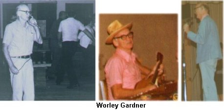 Worley Gardner: calling square dances and playing mandolin
